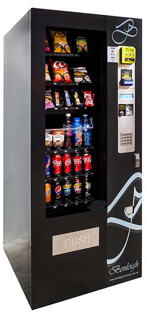 small vending machine side view